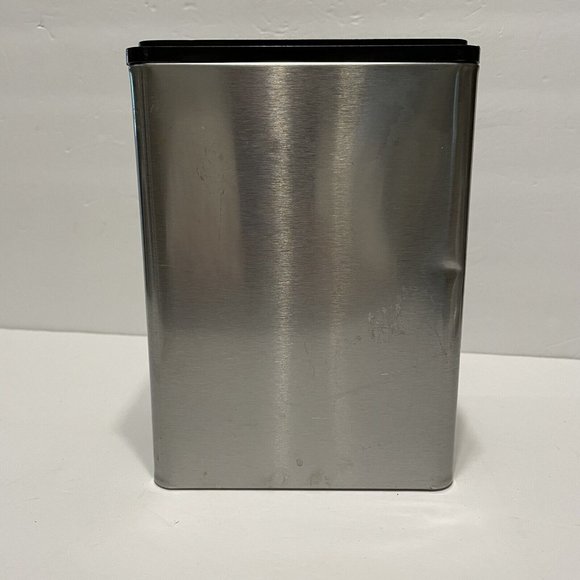 VTG Kromex lidded flour canister mid century modern usa rectangle Chrome Metal - Picture 2 of 12